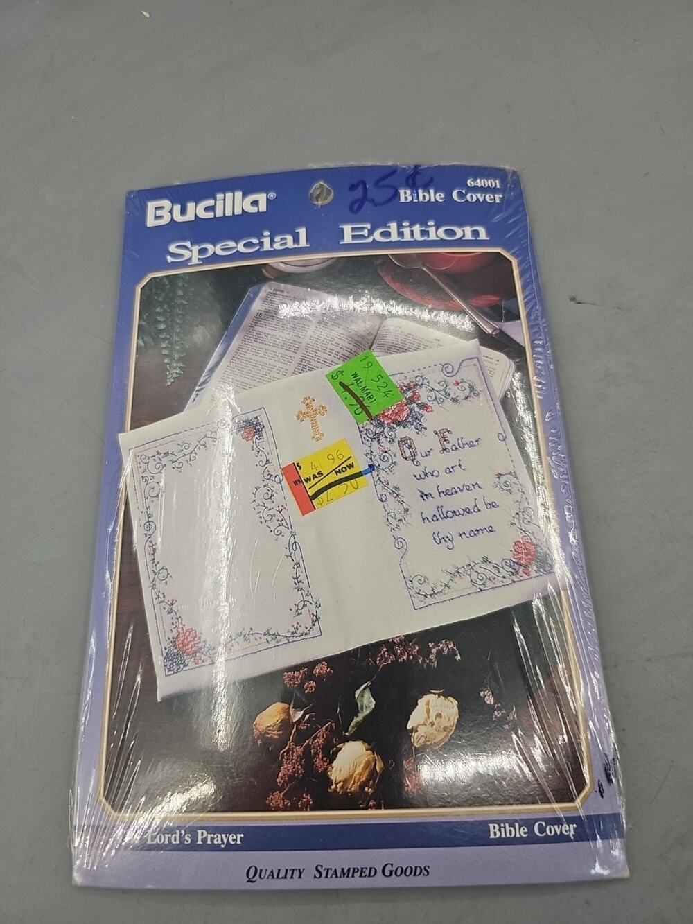Bucilla Special Edition The Lord's Prayer Bible Cover Stamped Cross Stitch